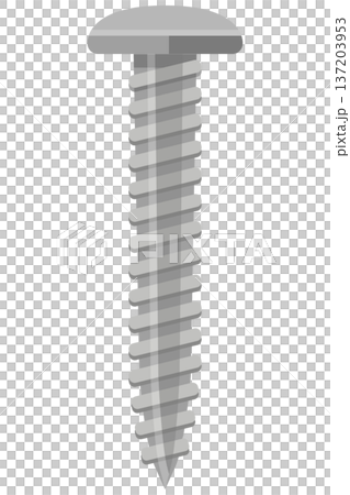 金屬螺絲單件圖示 | DIY、建築、固定件概念 137203953