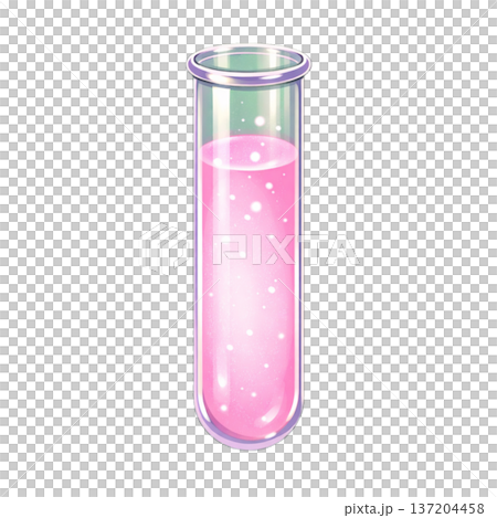 液体の入った試験管 137204458