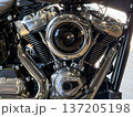 美しいバイクのエンジン 137205198