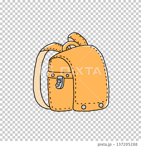黃色書包插圖 137205288