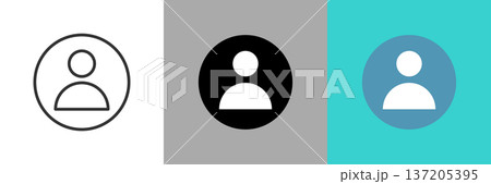 シンプルな人型アイコン 137205395