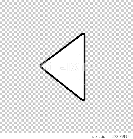 戻る矢印アイコンセット シンプルなUIナビゲーション素材 137205999