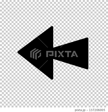 戻る矢印アイコンセット シンプルなUIナビゲーション素材のイラスト素材 [137206005] - PIXTA
