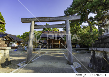 高岡　射水神社　第一鳥居　富山県高岡市 137207391