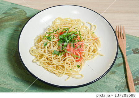 明太バターのスパゲッティ 137208099