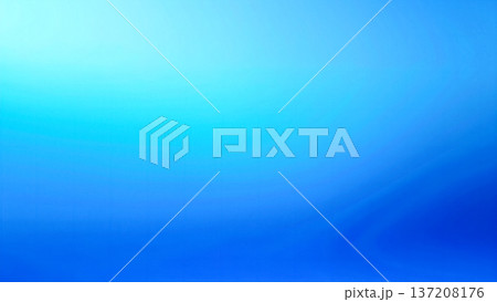 爽やかなブルーグラデーションのシンプル抽象背景 137208176