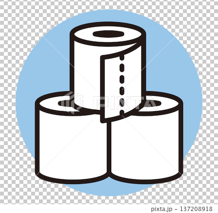 廁紙圖示。廁所矢量圖。 137208918
