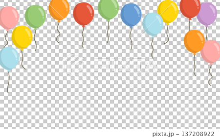 Balloon top frame background with copy space Vector Balloon top frame background with copy space Vector 137208922