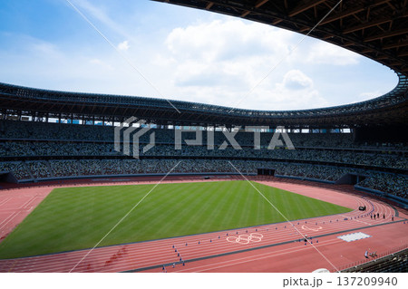 新国立競技場、陸上競技場アリーナ 新国立競技場、陸上競技場アリーナ 137209940