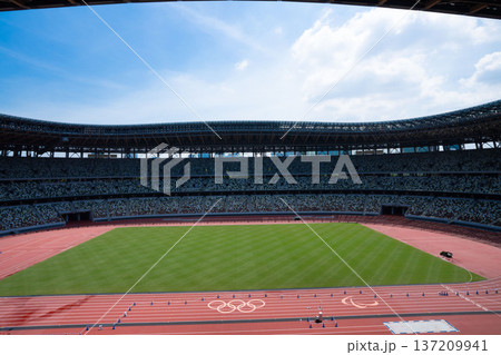 新国立競技場、陸上競技場アリーナ 新国立競技場、陸上競技場アリーナ 137209941