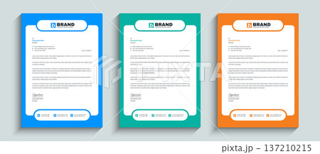 Classic corporate business letterhead design template. Elegant corporate letterhead, stationery, identity, document, branding, layout design Classic corporate business letterhead design template. Elegant corporate letterhead, stationery, identity, document, branding, layout design 137210215