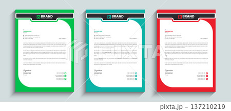 Modern creative business letterhead design template. Professional design for letterhead, stationery, identity, document, branding, layout design Modern creative business letterhead design template. Professional design for letterhead, stationery, identity, document, branding, layout design 137210219