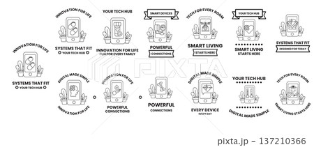 A set of icons for smart devices A set of icons for smart devices 137210366