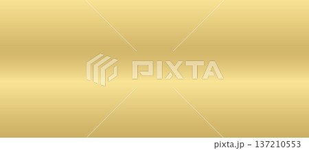 Gold brass texture wide background. Luxurious horizontal gradient with smooth metallic surface for elegant design. Glam festive premium materials. Vector caramel bg with golden foil texture effect Gold brass texture wide background. Luxurious horizontal gradient with smooth metallic surface for elegant design. Glam festive premium materials. Vector caramel bg with golden foil texture effect 137210553