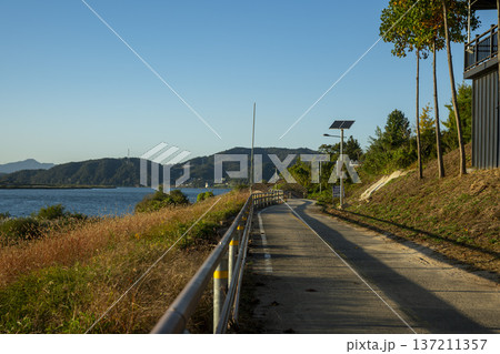 Han River bike path Han River bike path 137211357