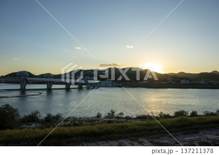 Han River bike path Han River bike path 137211378