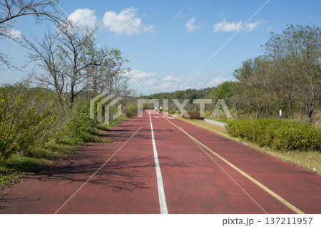 Han River bike path Han River bike path 137211957