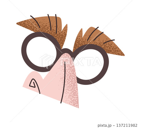 Disguise glasses with nose, eyebrows 137211982