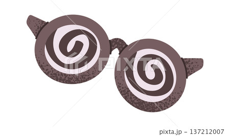 Funny eyeglasses prank accessory sticker 137212007
