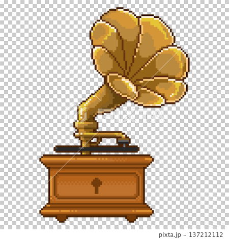 留聲機像素畫 137212112