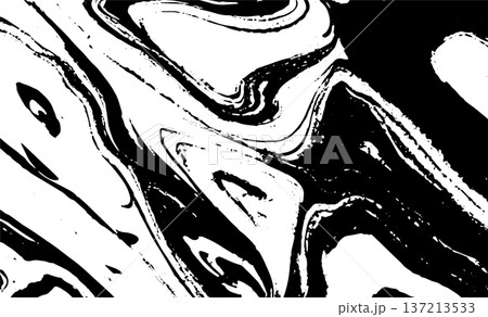 black and white seamless pattern with brush strokes 137213533