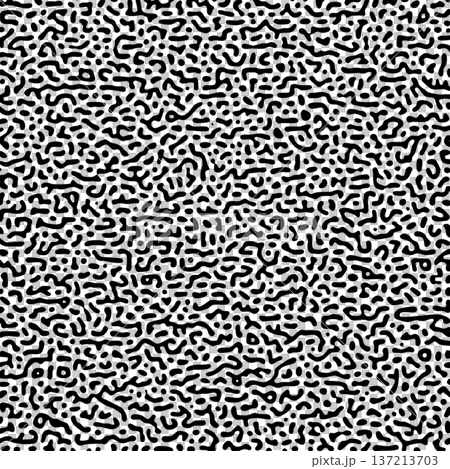organic black and white turing pattern texture 137213703