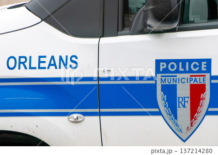 France, Orleans, Orleans Municipal Police Car 137214280