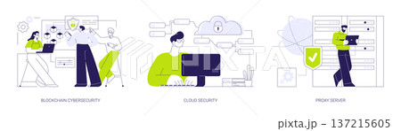 Data safety isolated cartoon vector illustrations se Data safety isolated cartoon vector illustrations se 137215605