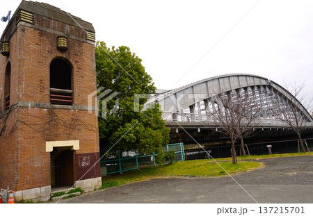 桜宮橋の風景 桜宮橋の風景 137215701