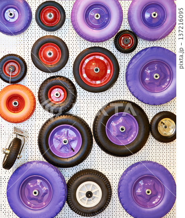 Spare wheels of garden wheelbarrows Spare wheels of garden wheelbarrows 137216095