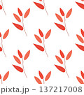 seamless botanical simple pattern with bright plants 137217008