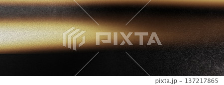 Gold light leak on abstract banner creating a retro analog film grain effect and vintage glow 137217865