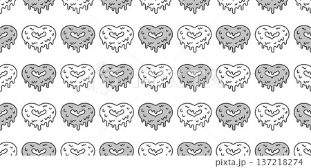 heart seamless pattern color sagging flowing splash graffiti vector cartoon doodle tile background gift wrapping paper repeat wallpaper illustration design isolated 137218274