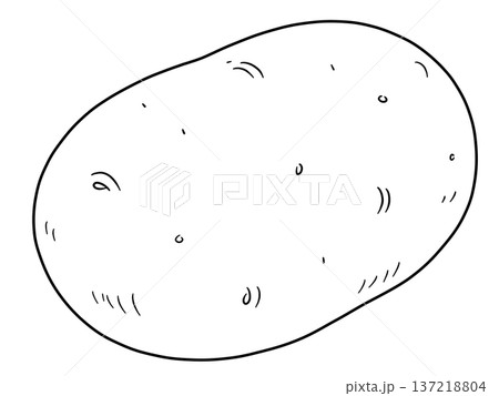 野菜の線画色々 137218804