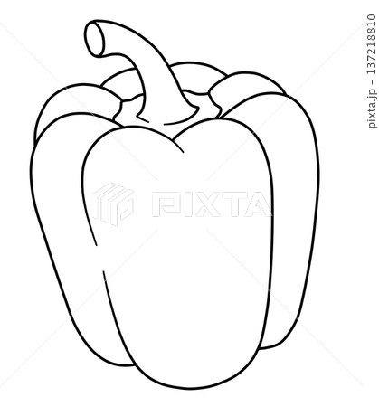 野菜の線画色々 137218810