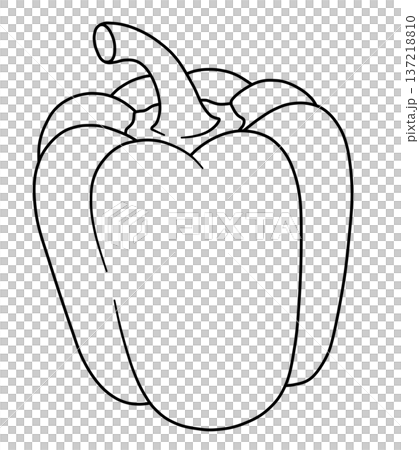 野菜の線画色々 137218810