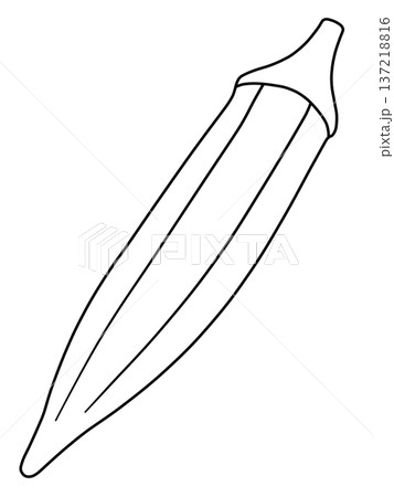 野菜の線画色々 137218816