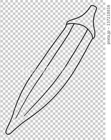 野菜の線画色々 137218816