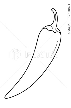 野菜の線画色々 野菜の線画色々 137218821