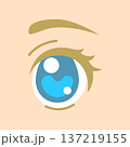 美少女アニメの目のシンプルなアイコン 137219155