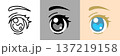 美少女アニメの目のシンプルなアイコン 137219158