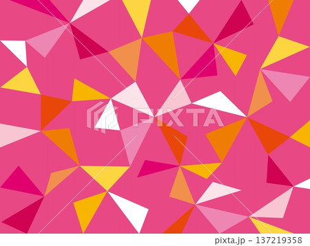 幾何学模様 三角形 ピンク 幾何学模様 三角形 ピンク 137219358