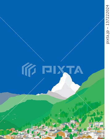 ツェルマット zermatt マッターホルン matterhorn スイス 春風景 ツェルマット zermatt マッターホルン matterhorn スイス 春風景 137222024