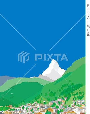 ツェルマット zermatt マッターホルン matterhorn スイス 春風景 ツェルマット zermatt マッターホルン matterhorn スイス 春風景 137222026