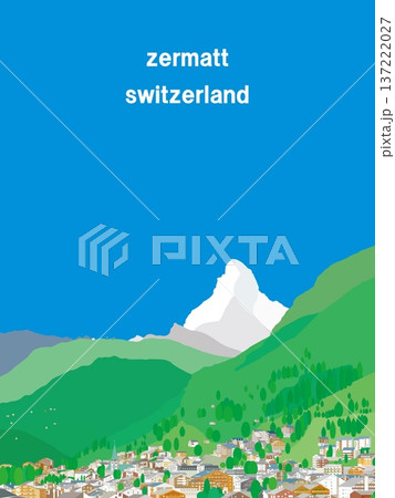 ツェルマット zermatt マッターホルン matterhorn スイス 春風景 ツェルマット zermatt マッターホルン matterhorn スイス 春風景 137222027