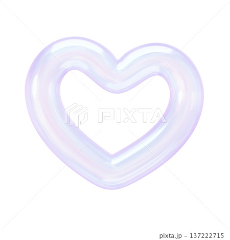 ゆめかわいい3Dハートリング パステルホログラフィック ゆめかわいい3Dハートリング パステルホログラフィック 137222715