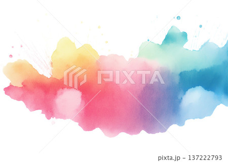 水彩風の落書き 137222793
