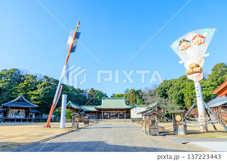冬の大分県護国神社　大分県大分市 137223443