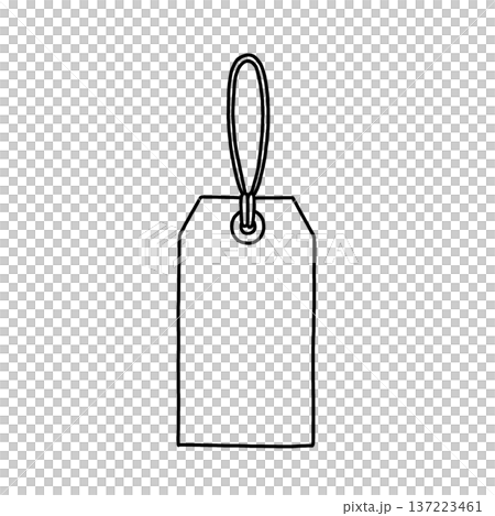 タグのイラスト タグのイラスト 137223461