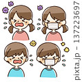 花粉症や風邪の子供イラスト 137223697